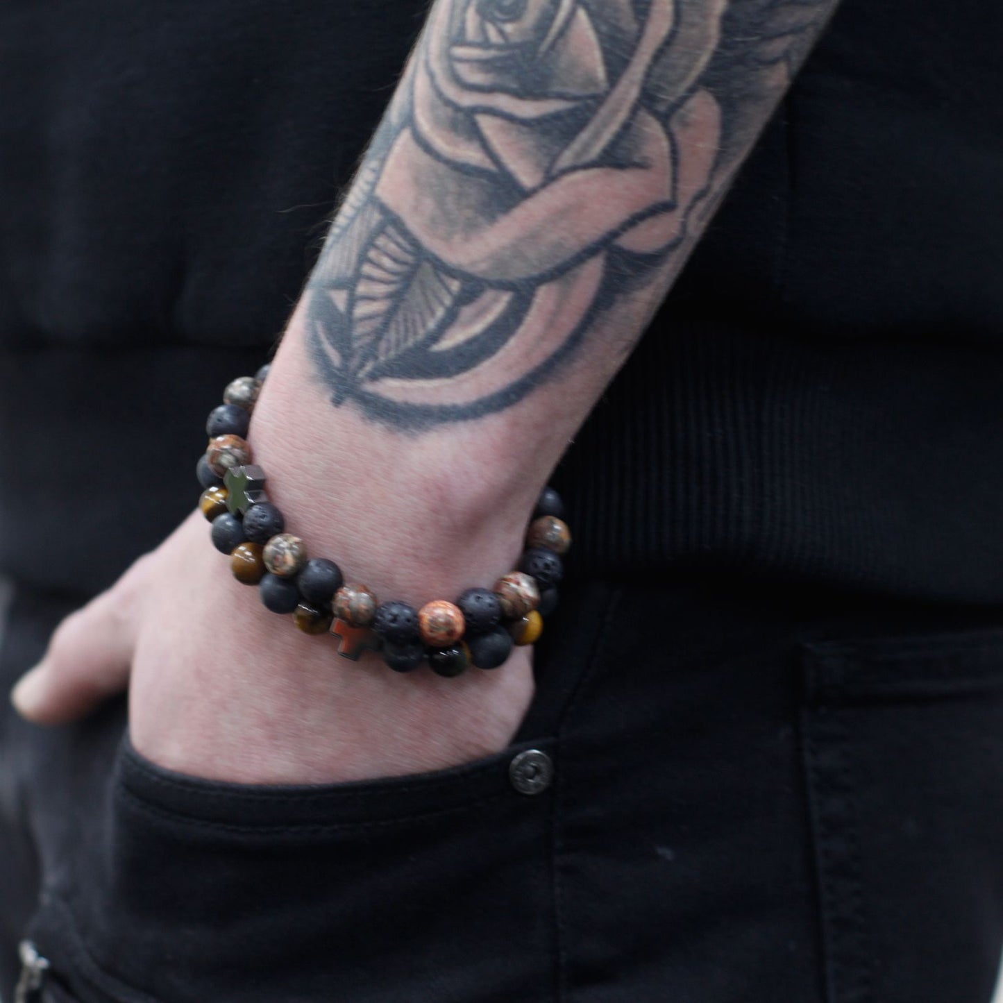2 Pulseras con Piedras Preciosas - Protección