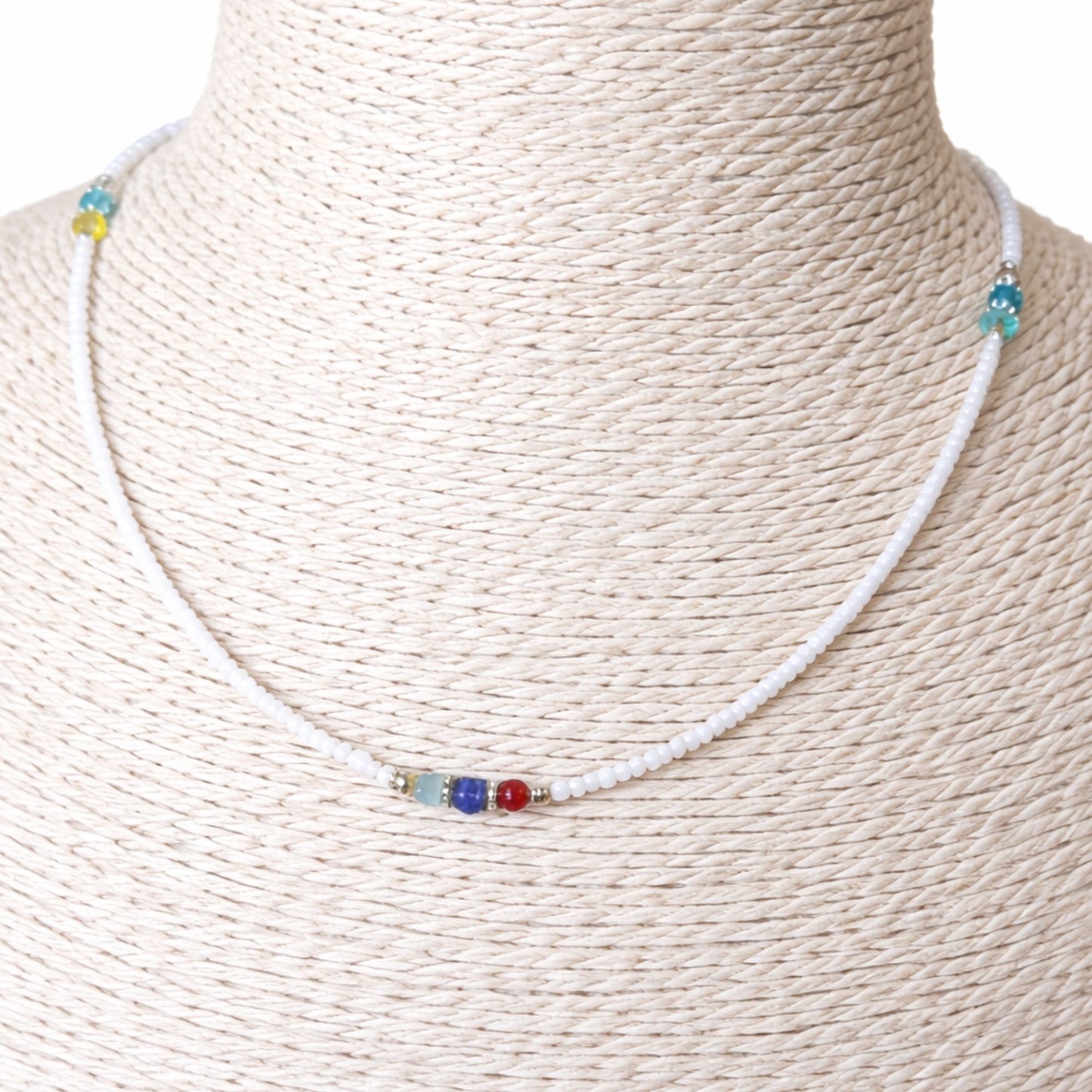 Collar nepalí de gemas extrafinas - Perla y cuentas talladas