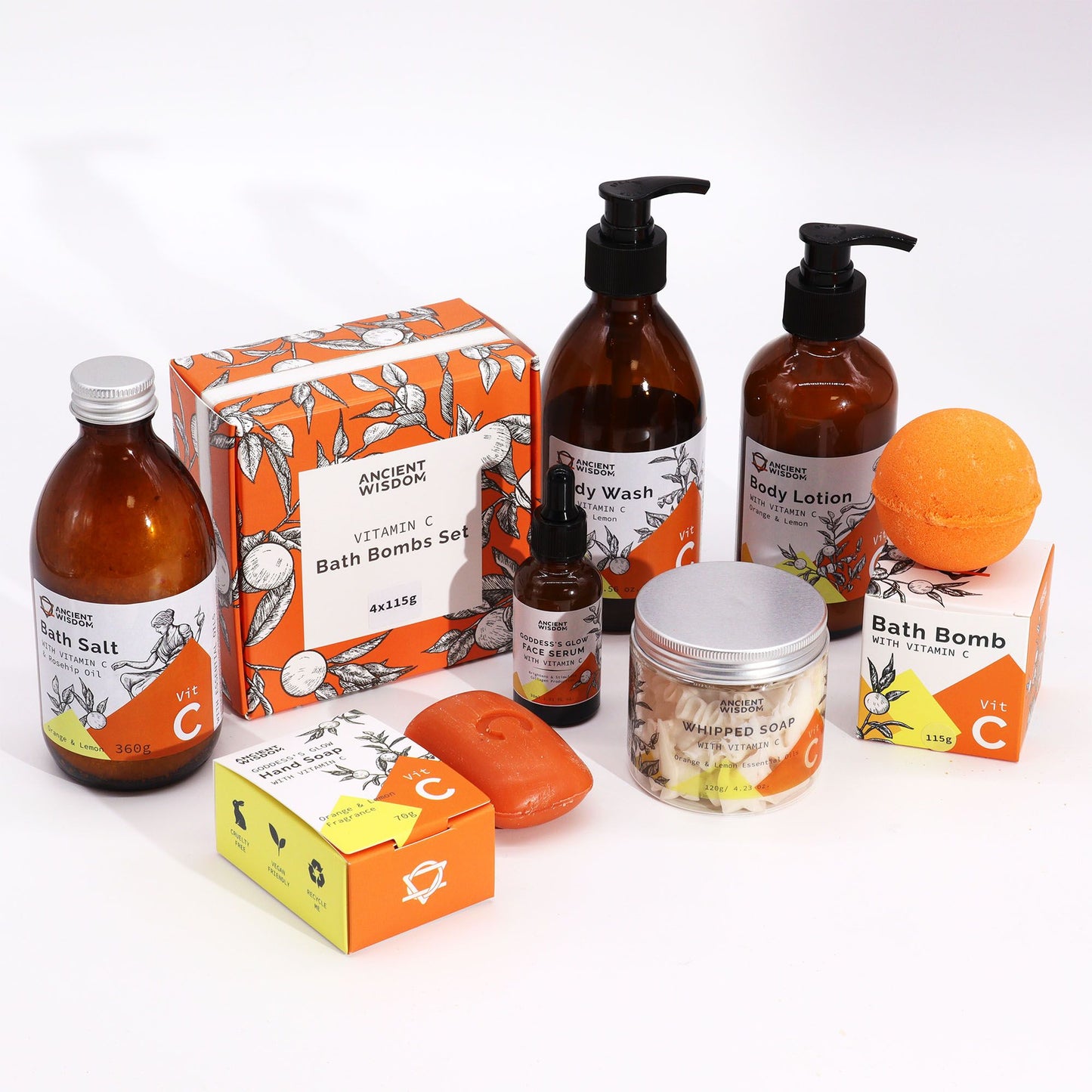 Bomba de Baño con Vitamina C y Aceites Esenciales