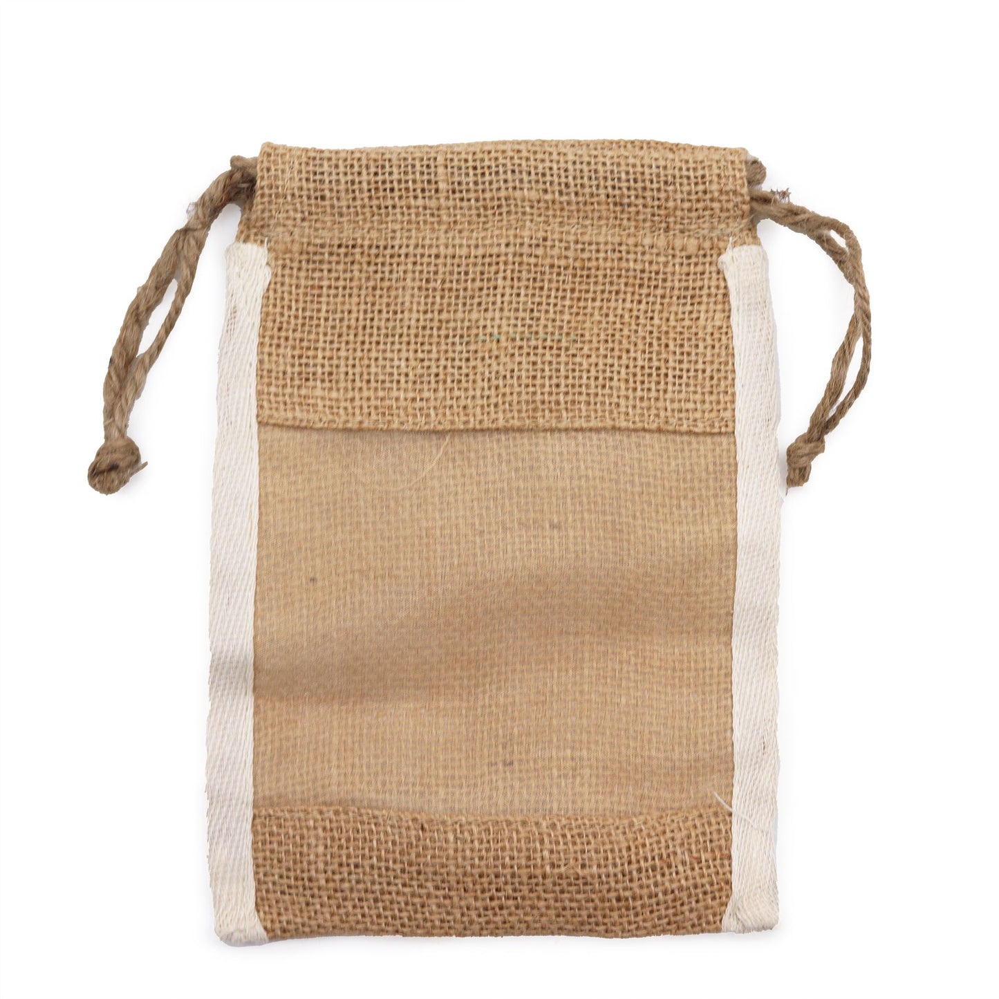 Bolsa Mediana de Yute Lavada - 21x15cm