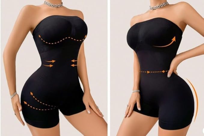 Faja moldeadora sin tirantes con control de abdomen negro XL/XXL - additional image 1