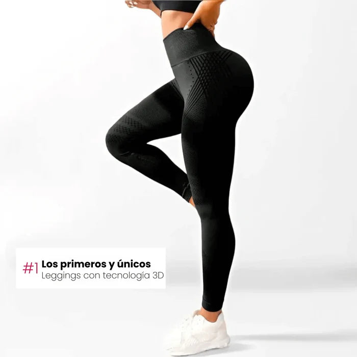 Leggings Push Up anticelulitis 3D negro ( talla M = M/L ) - additional image 4
