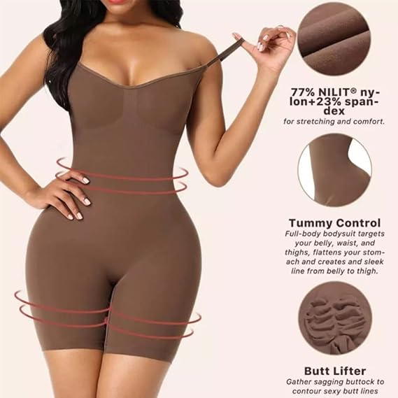 Body sin costuras para mujer marron L/XL - additional image 6
