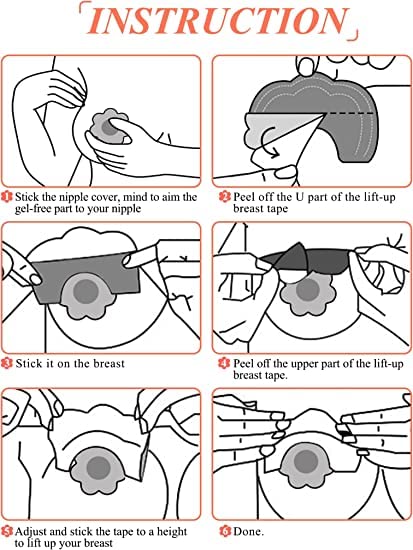 Pack 10 pegatinas levanta pechos - additional image 20