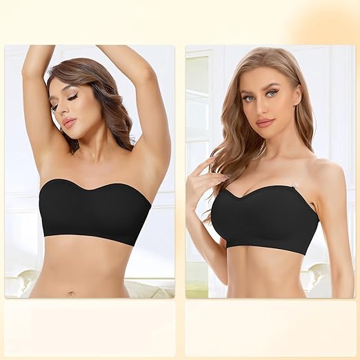 Sujetador sin Tirantes Push Up negro M/L - additional image 3