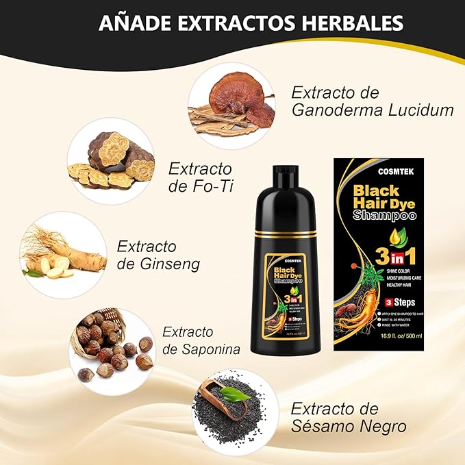 Champú para canas 500ml negro - additional image 11