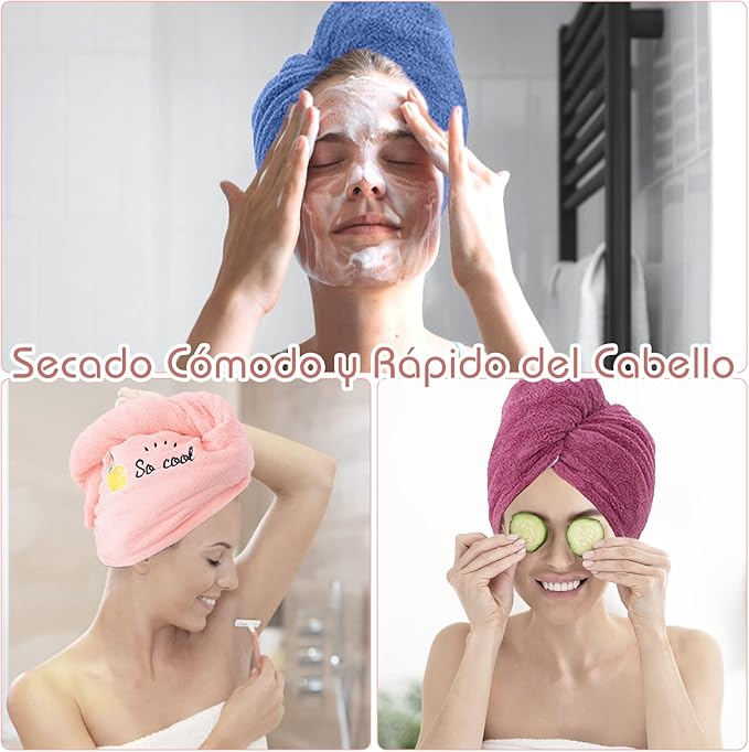 Set 2 toalla para el Cabello ( color sultido ) - additional image 6
