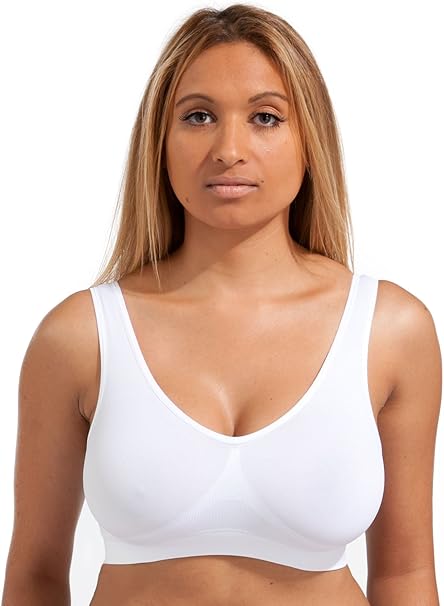 Sujetador ultrafino de seda helada blanco ( talla M = M/L ) - additional image 2