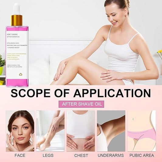 Aceite calmante after shave con fragancia de fresa y vainilla - additional image 1
