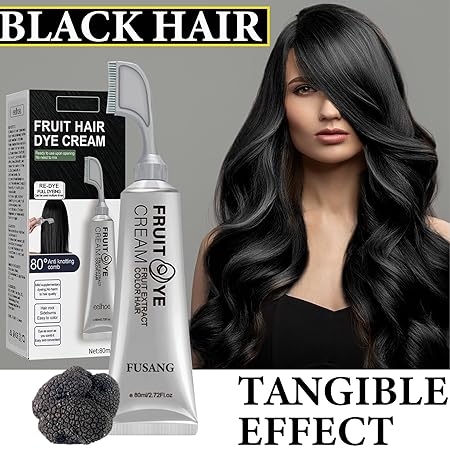 Crema para el cabello con peine para cubrir canas negro - additional image 7