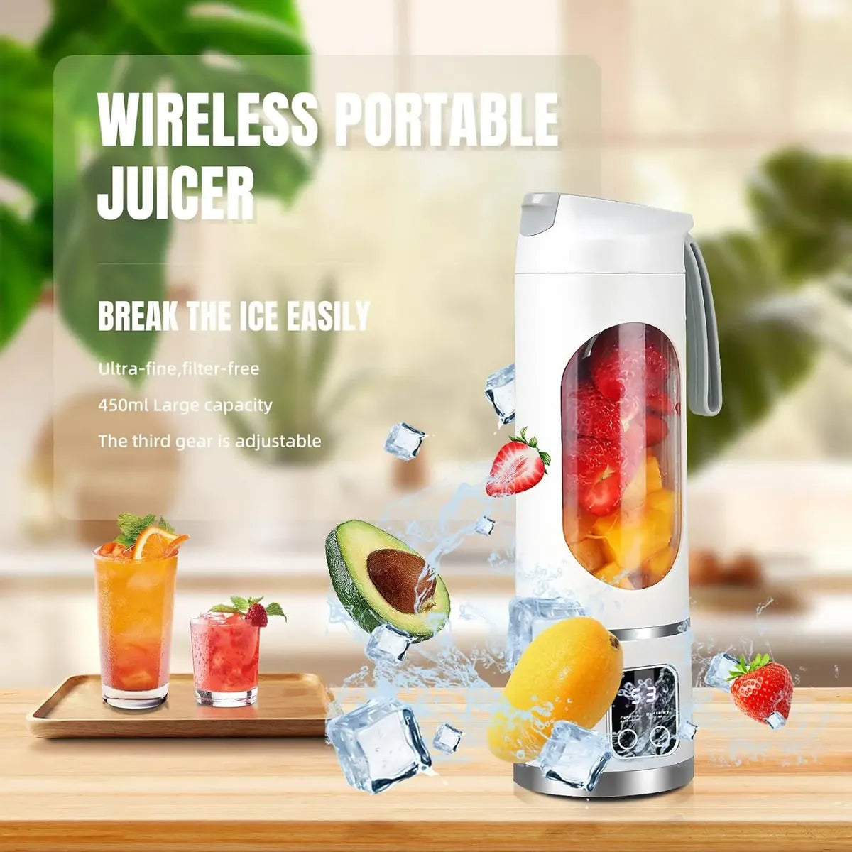 Licuadora de frutas de 450ml 8 cuchillas - additional image 18