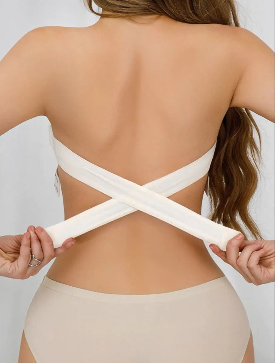 Sujetador sin Tirantes Push Up beige M/L - additional image 3