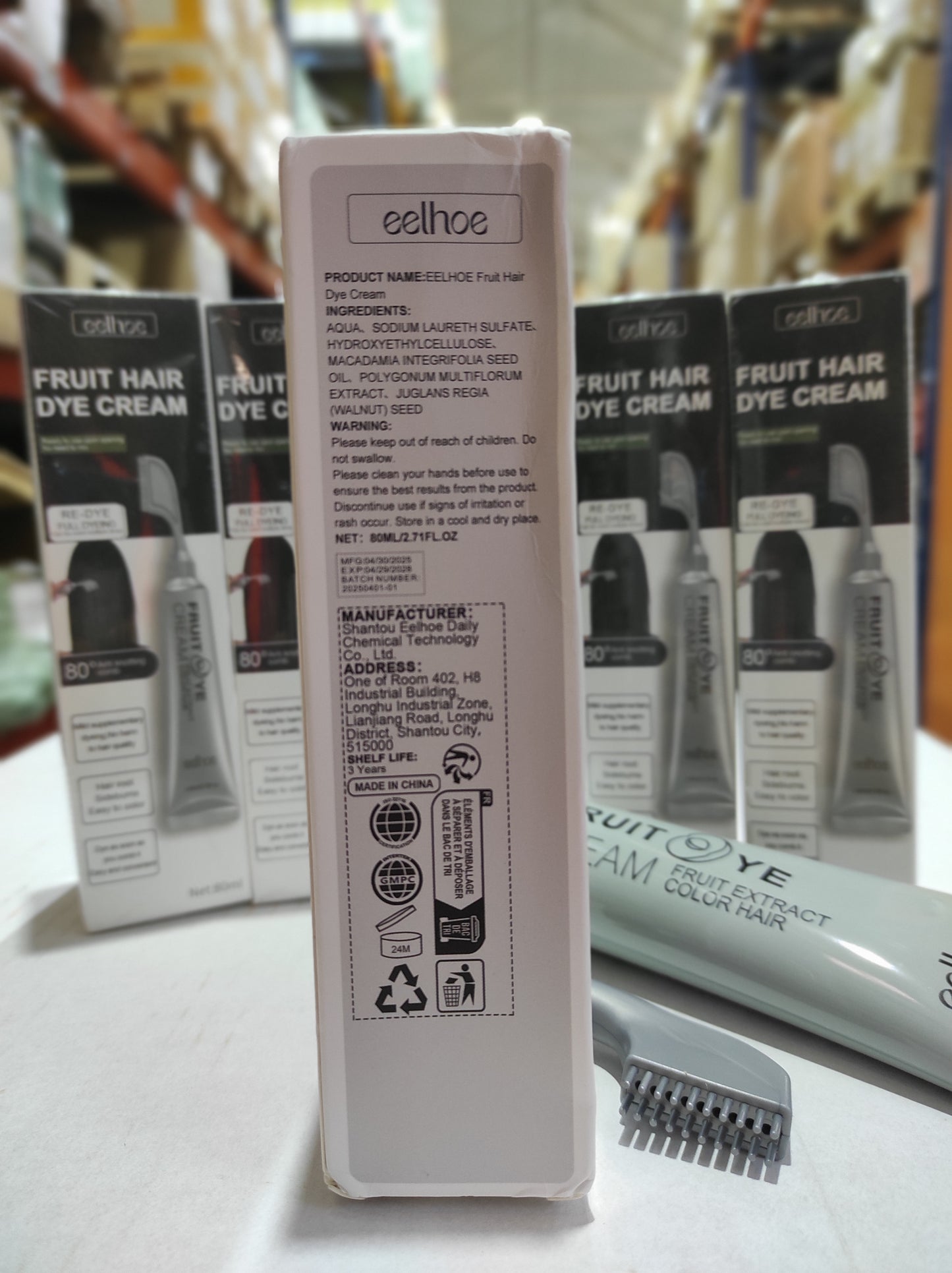 Crema para el cabello con peine para cubrir canas negro - additional image 1
