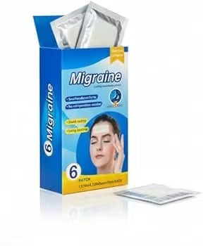 Pack de 6 parches de frío para fiebre, Alivio de migrañas y dolores