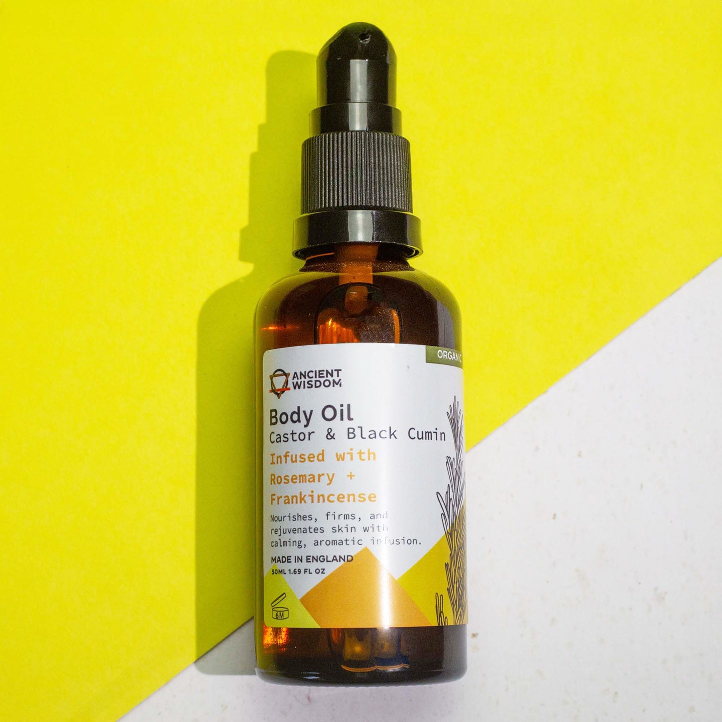 Aceite Corporal Organico 50 ml - Romero & Incienso