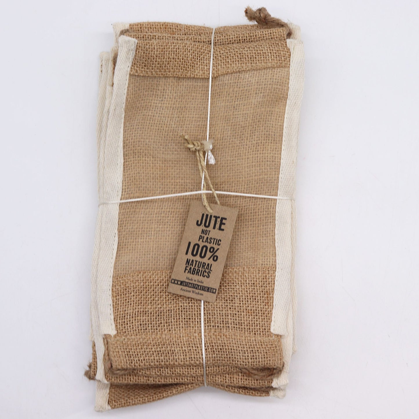 Bolsa Grande de Yute Lavada - 26x15cm