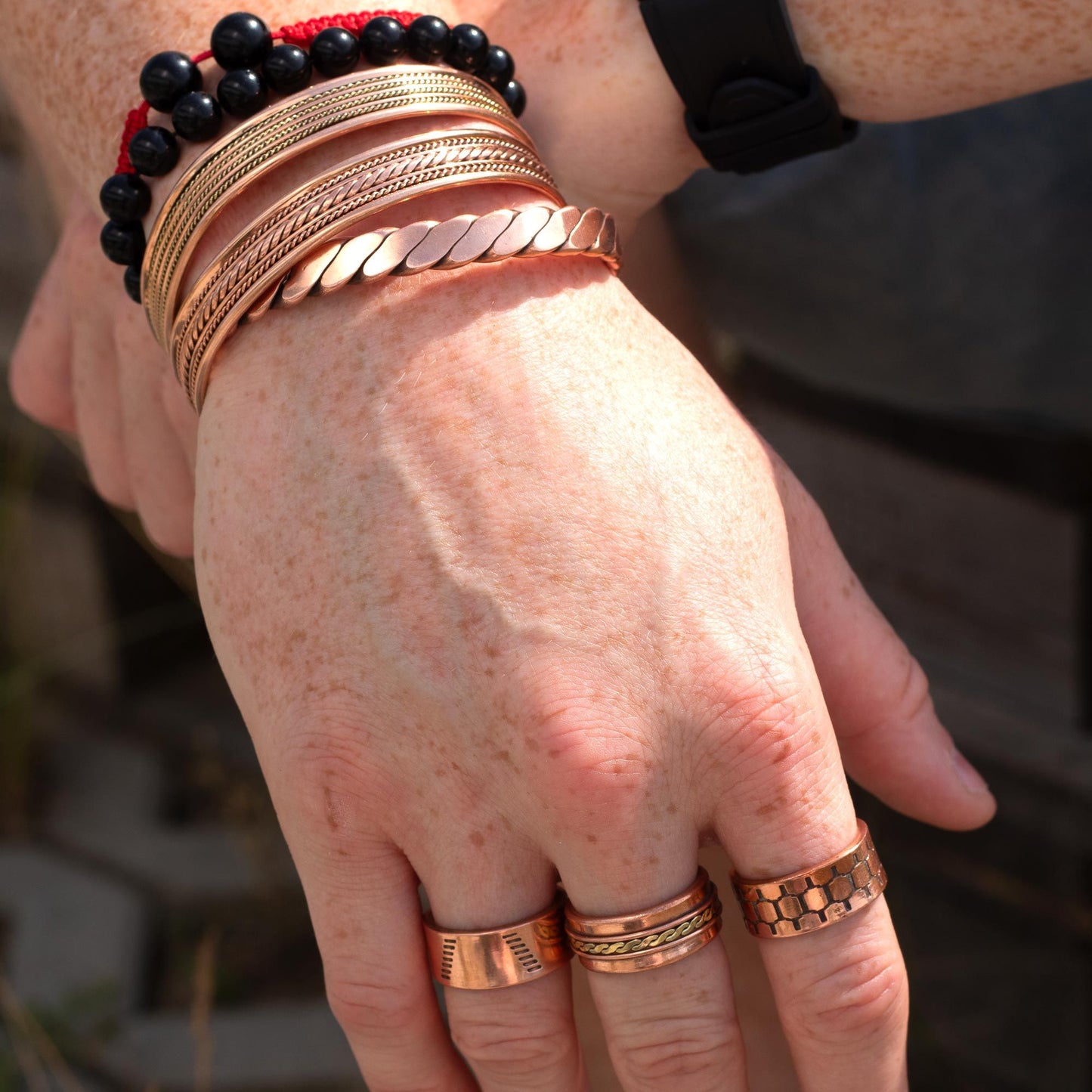 Anillos de Cobre con Imanes - Diseños y Tallas Surtidas