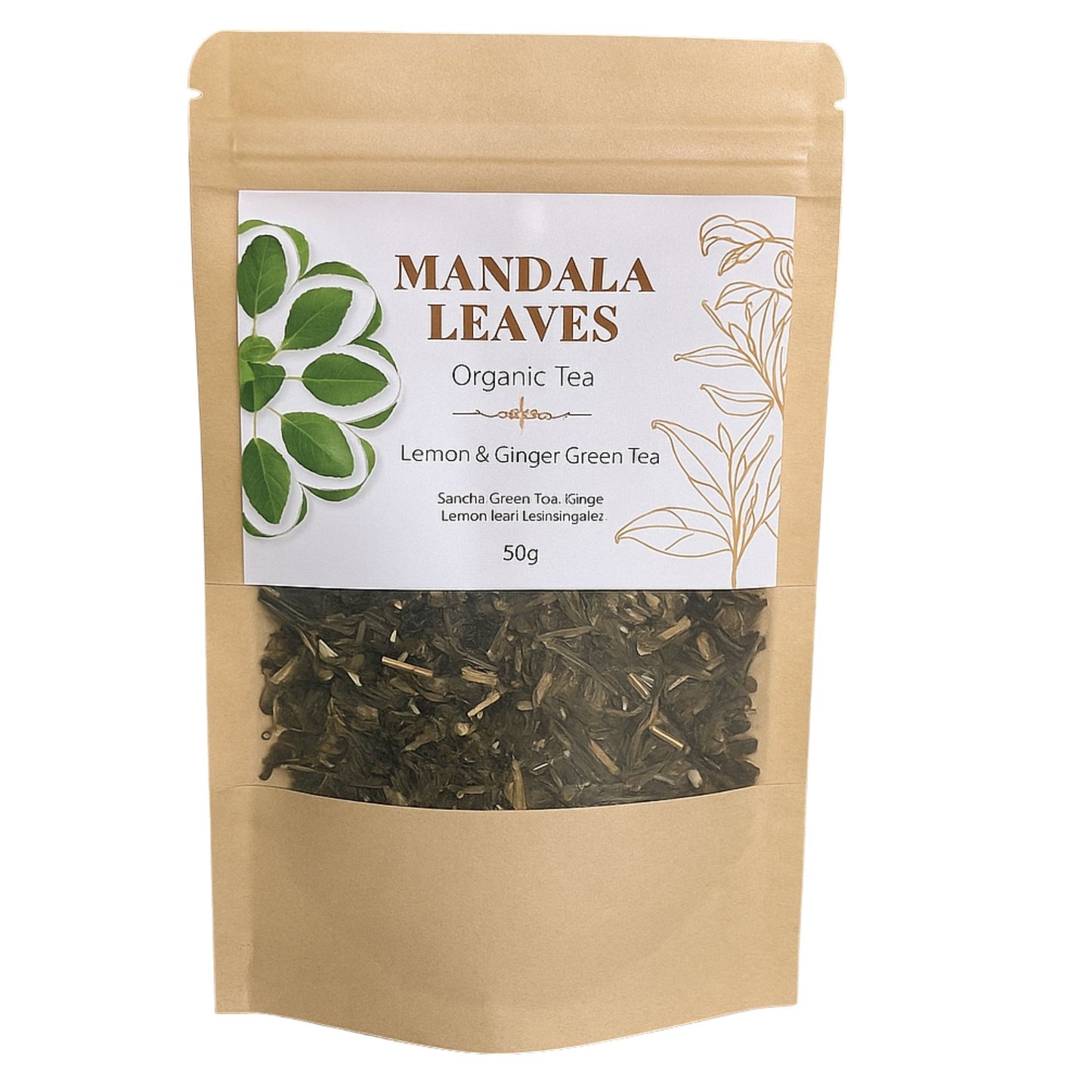 50g Eco Classic Green Tea with Lemon and Ginger
