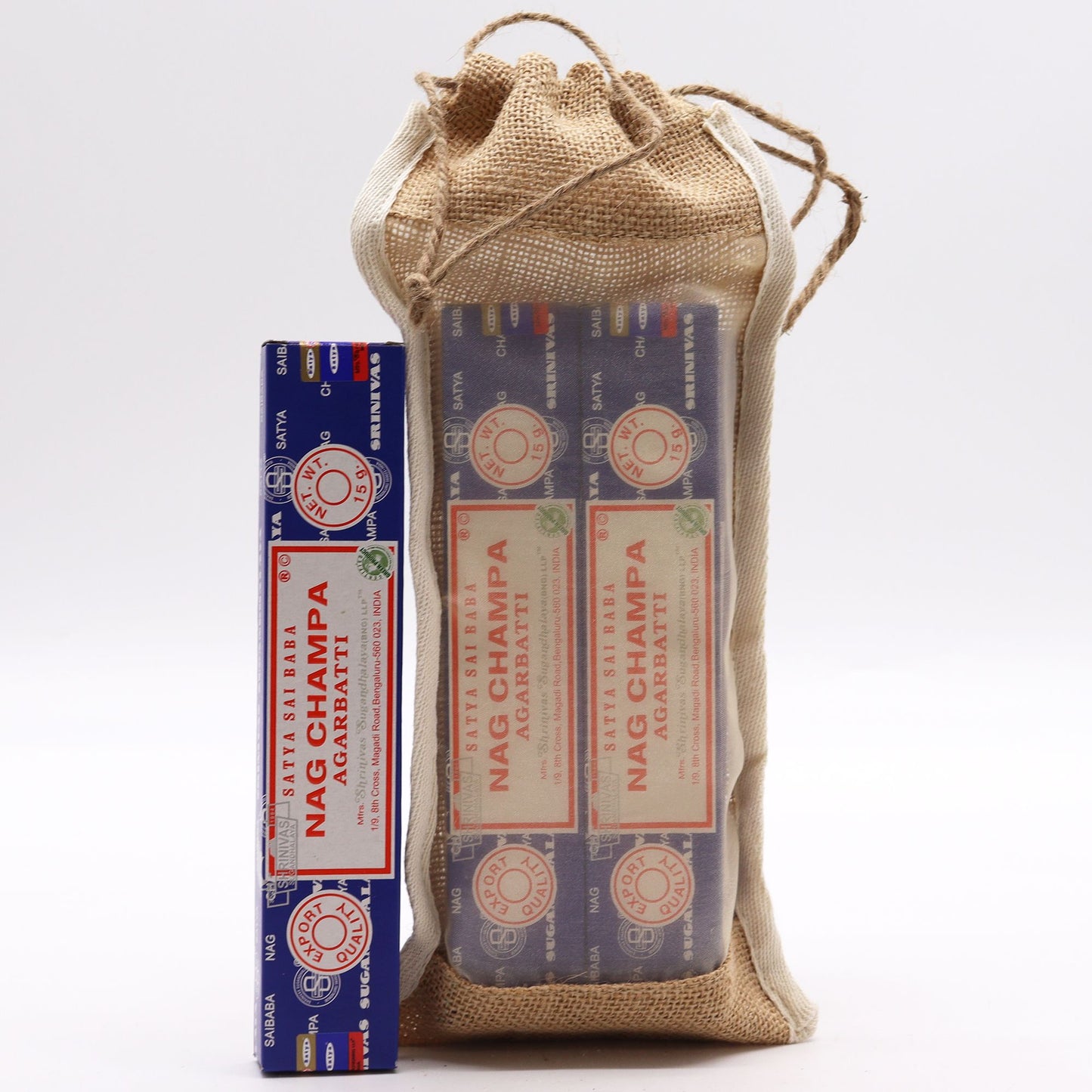 Bolsa Larga de Yute Lavada - 35x15cm
