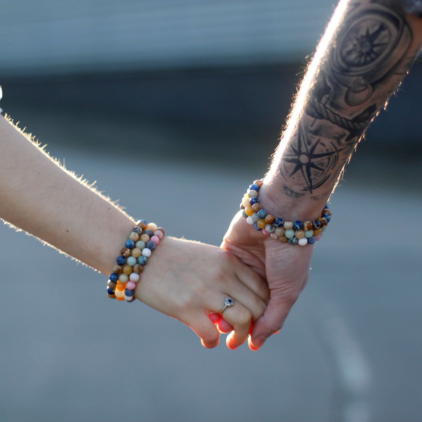 2 Pulseras con Piedras Preciosas - Paz