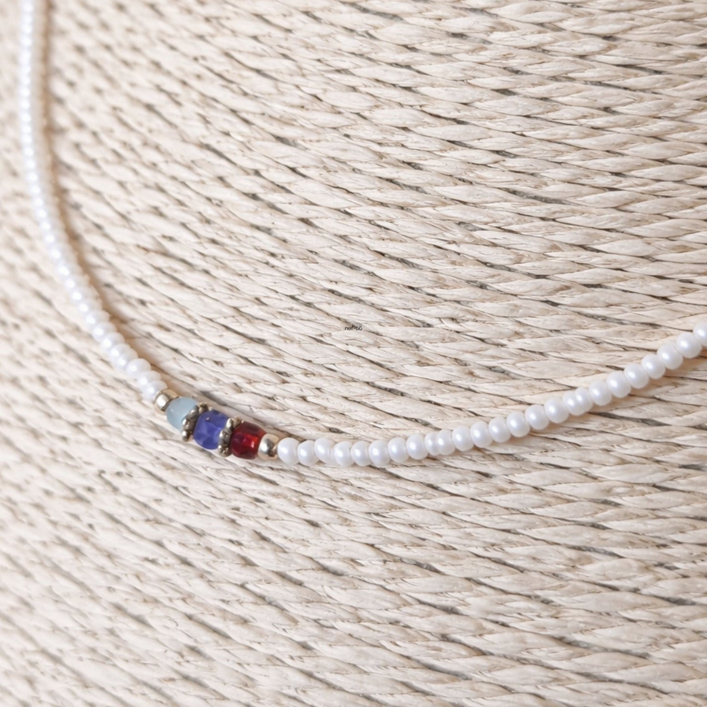 Collar nepalí de gemas extrafinas - Perla y cuentas talladas