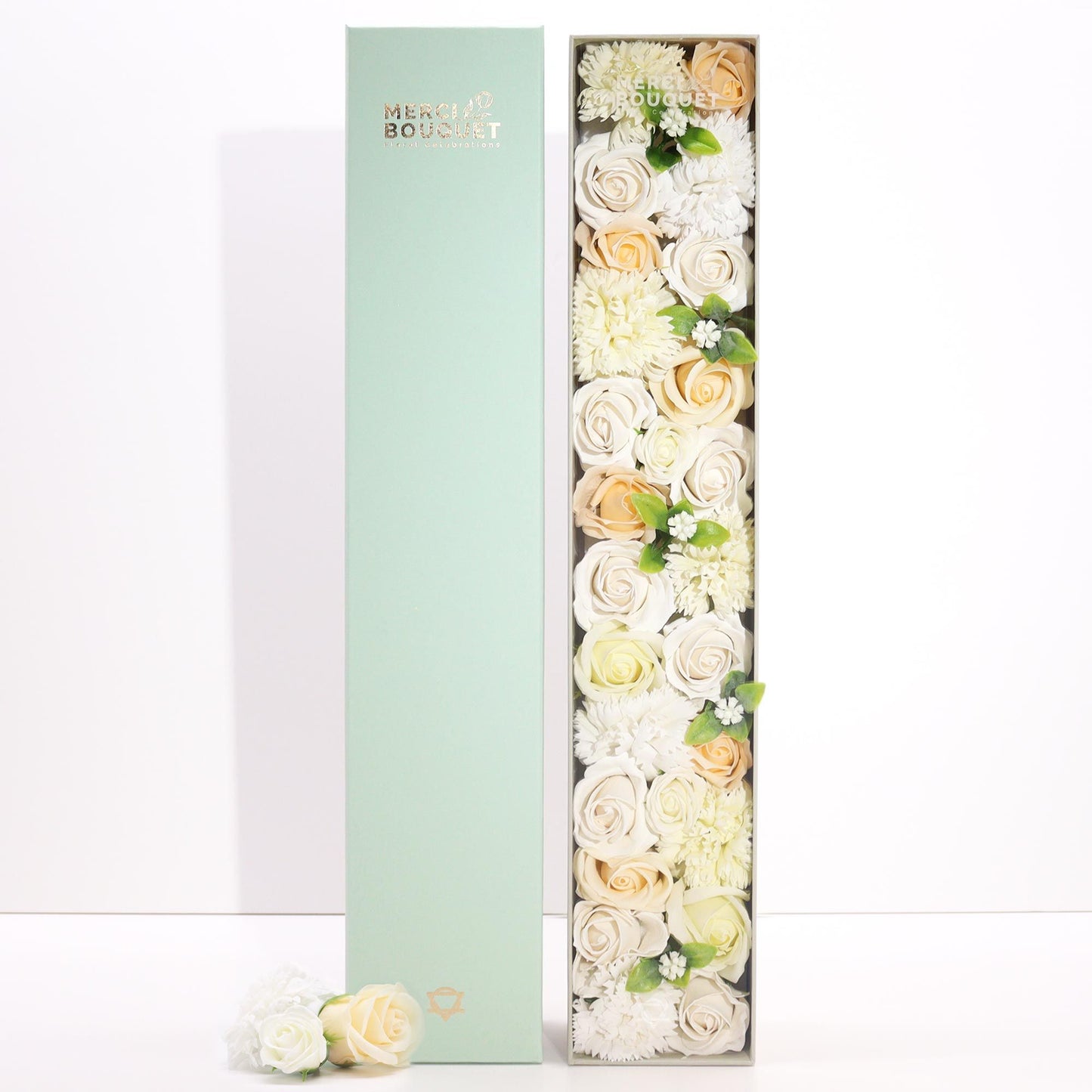 Caja Extra Larga - Bendiciones de Boda - Blanco y Marfil