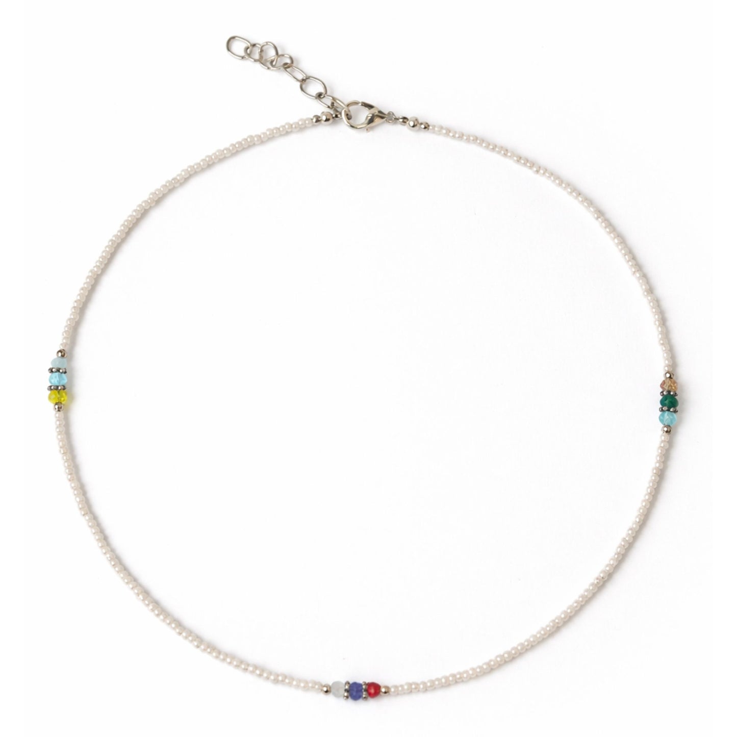 Collar nepalí de gemas extrafinas - Perla y cuentas talladas
