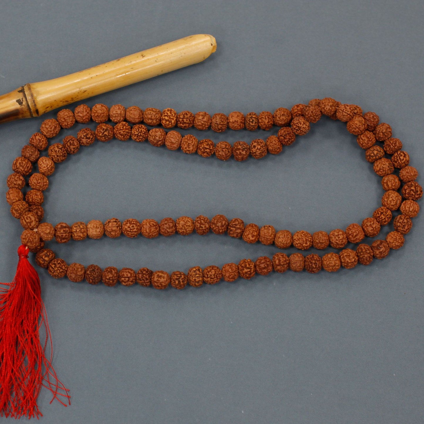 108 Rudraksha Japa Mala - Marron