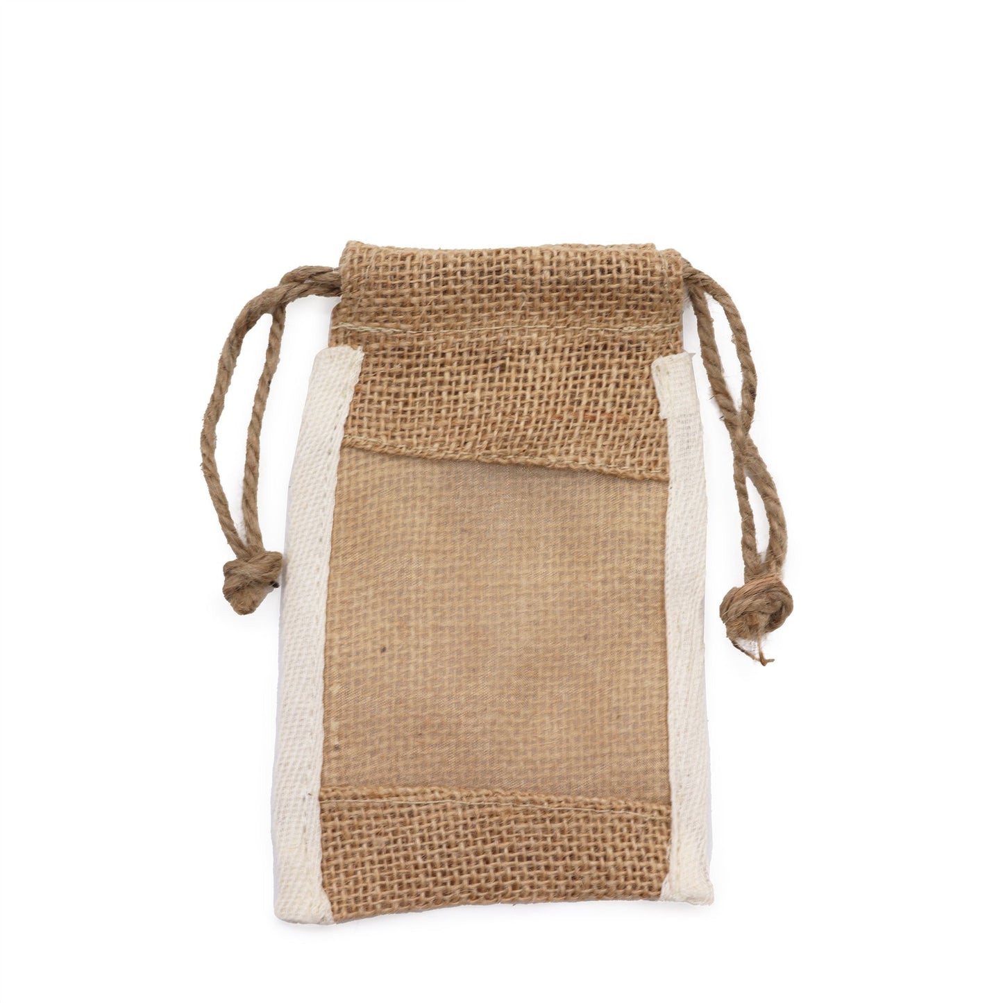 Bolsa Pequeña de Yute Lavada - 10x15cm