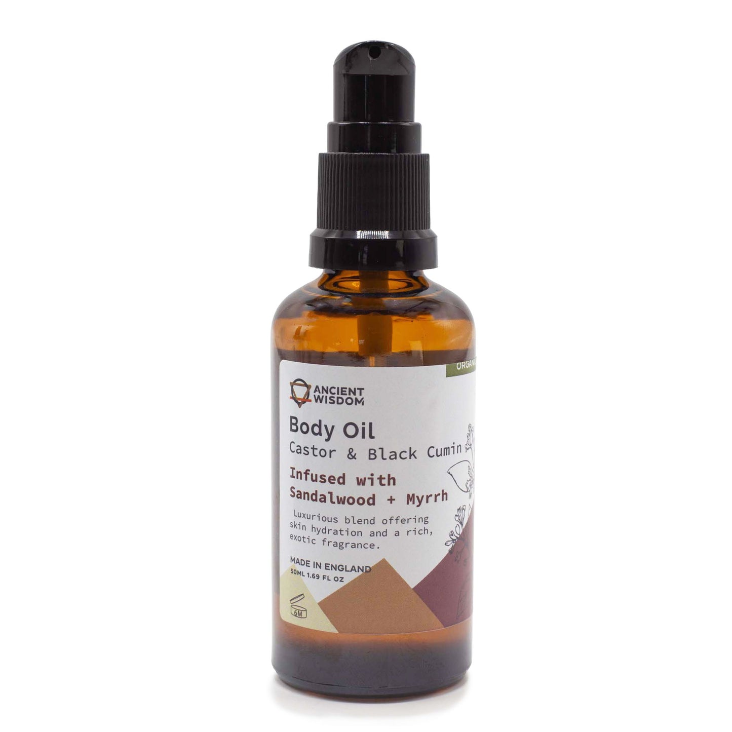 Aceite Corporal Organico 50 ml- Sándalo y Mirra