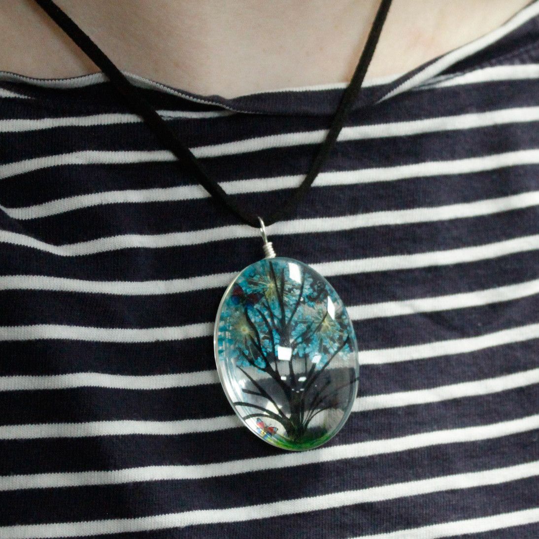 Flores Prensadas - Arbol De La Vida - Verde