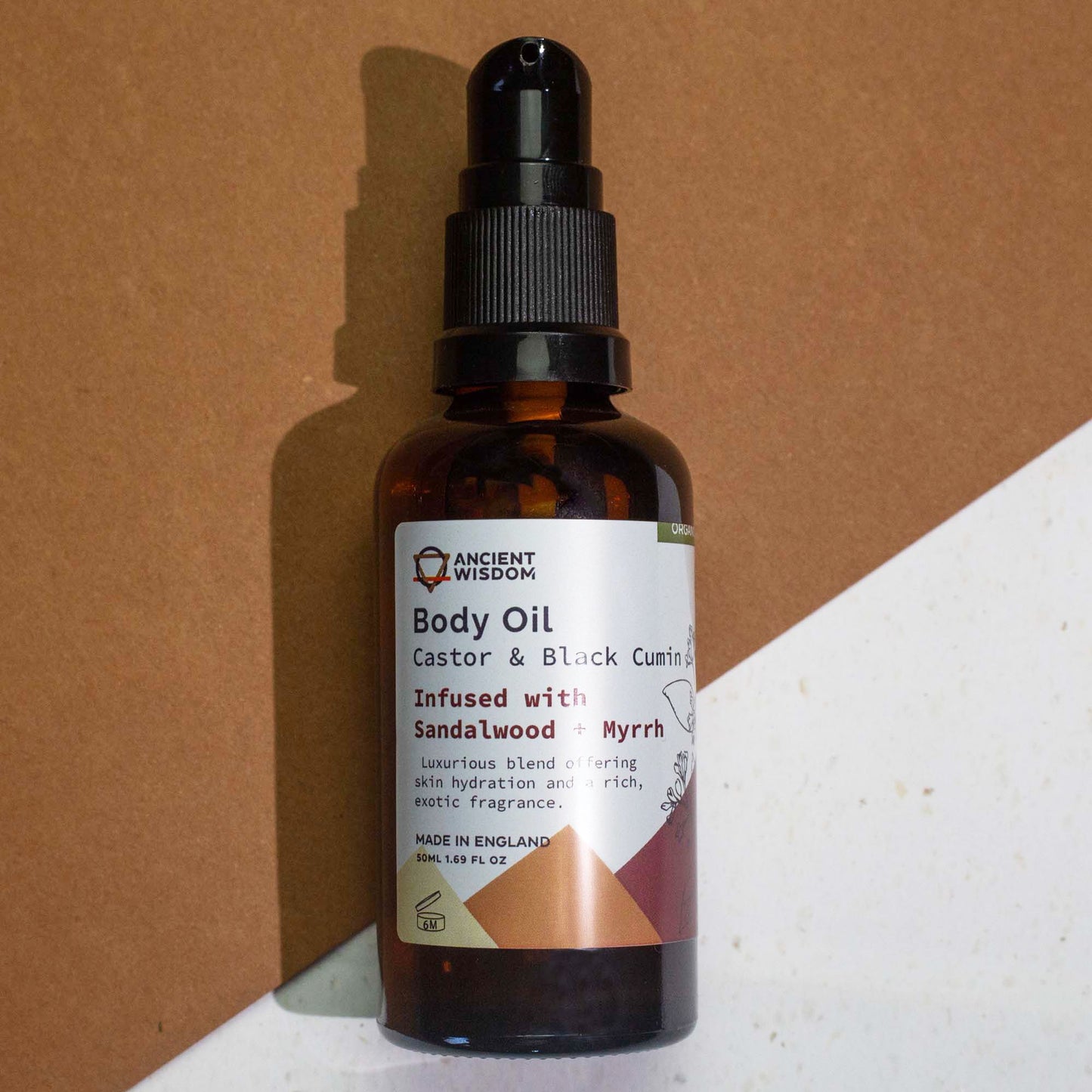 Aceite Corporal Organico 50 ml- Sándalo y Mirra