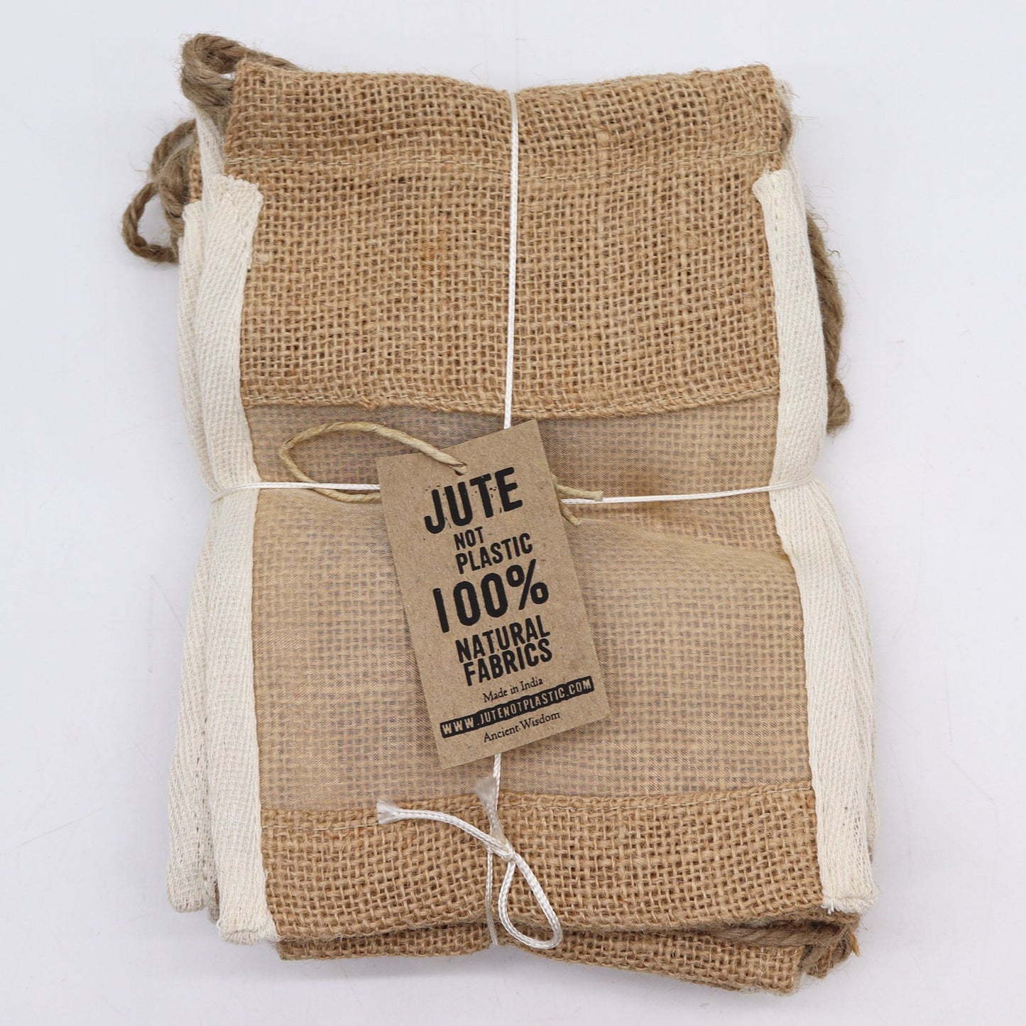 Bolsa Mediana de Yute Lavada - 21x15cm