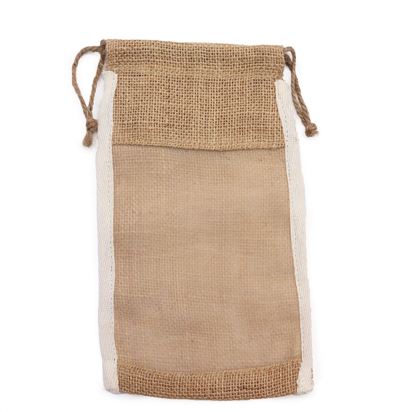 Bolsa Grande de Yute Lavada - 26x15cm