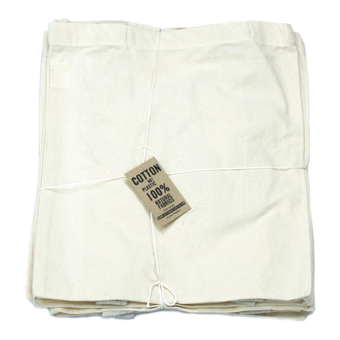 Bolso pequeño de algodón natural 4oz 25x20cm