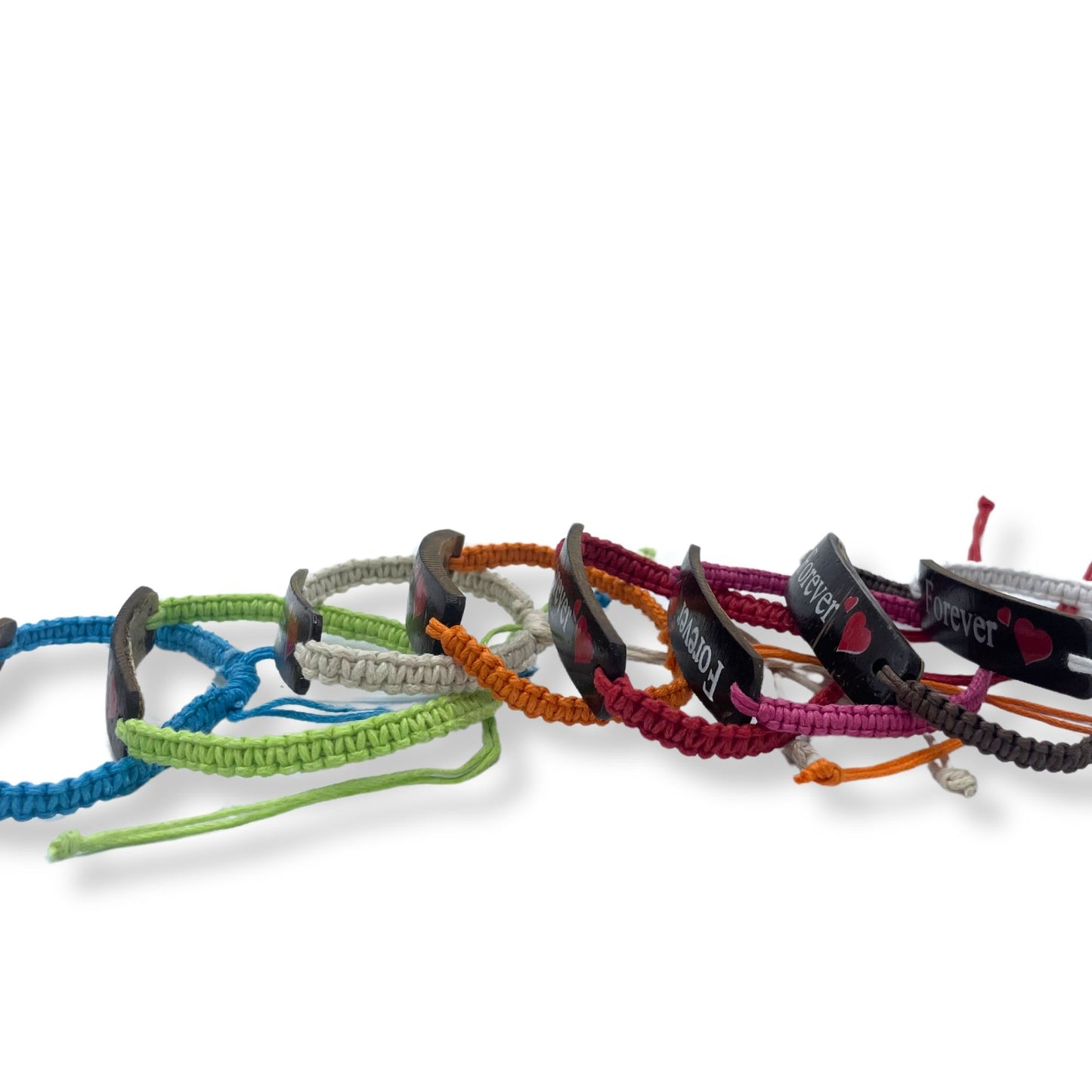 Pulseras de la Amistad Hechas a Mano - Coco Personalizable sin Estampado (surtido)