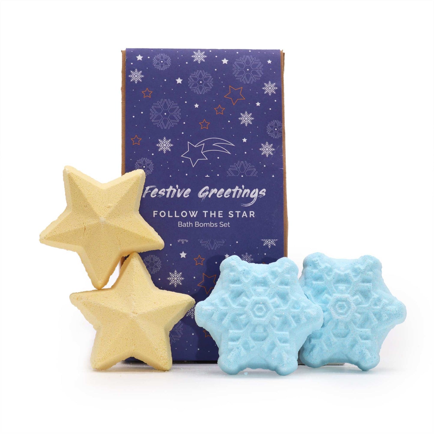 Pack de regalo de Bombas de Baño navideñas - Sigue la Estrella