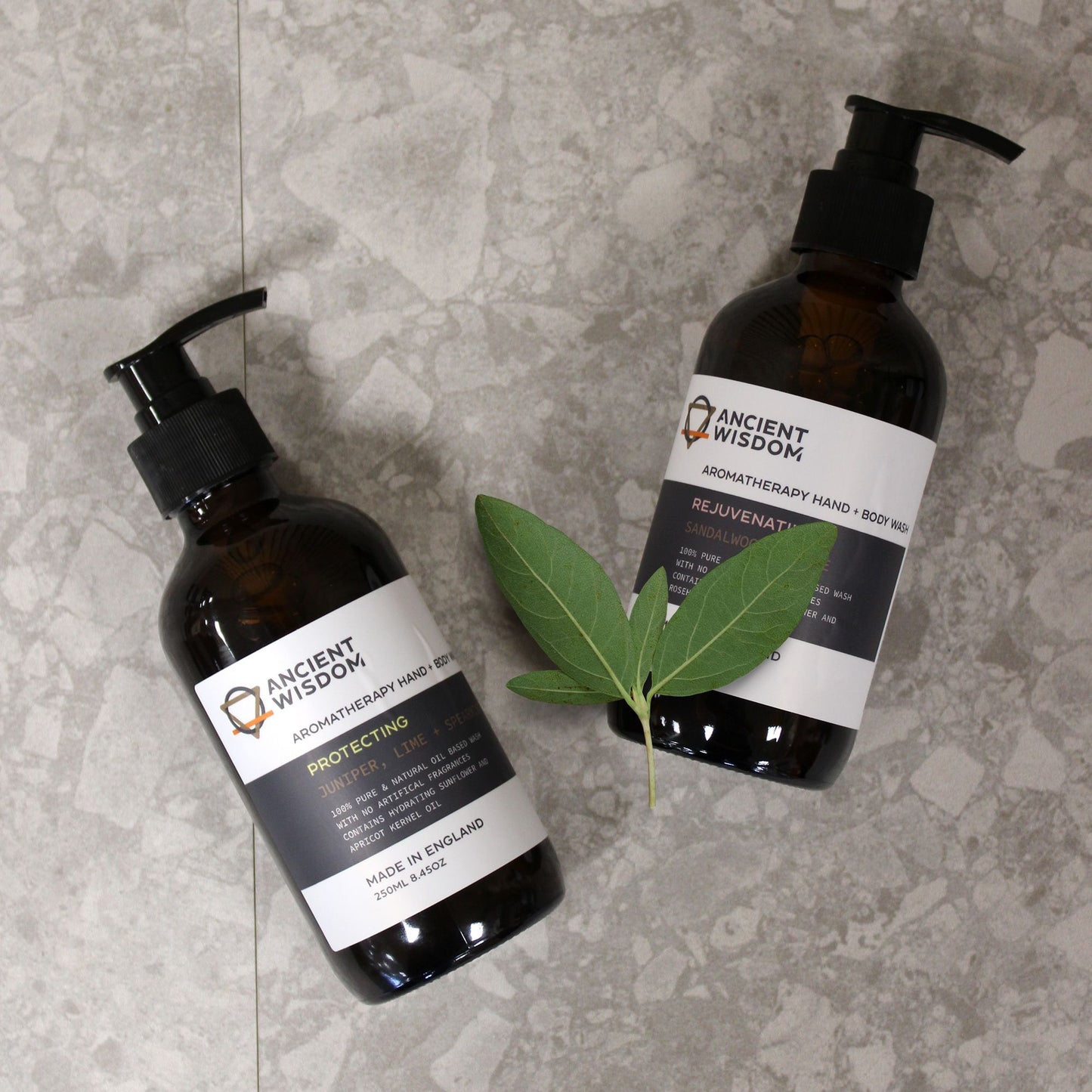 Jabón de manos y cuerpo de sándalo y rosa 250ml
