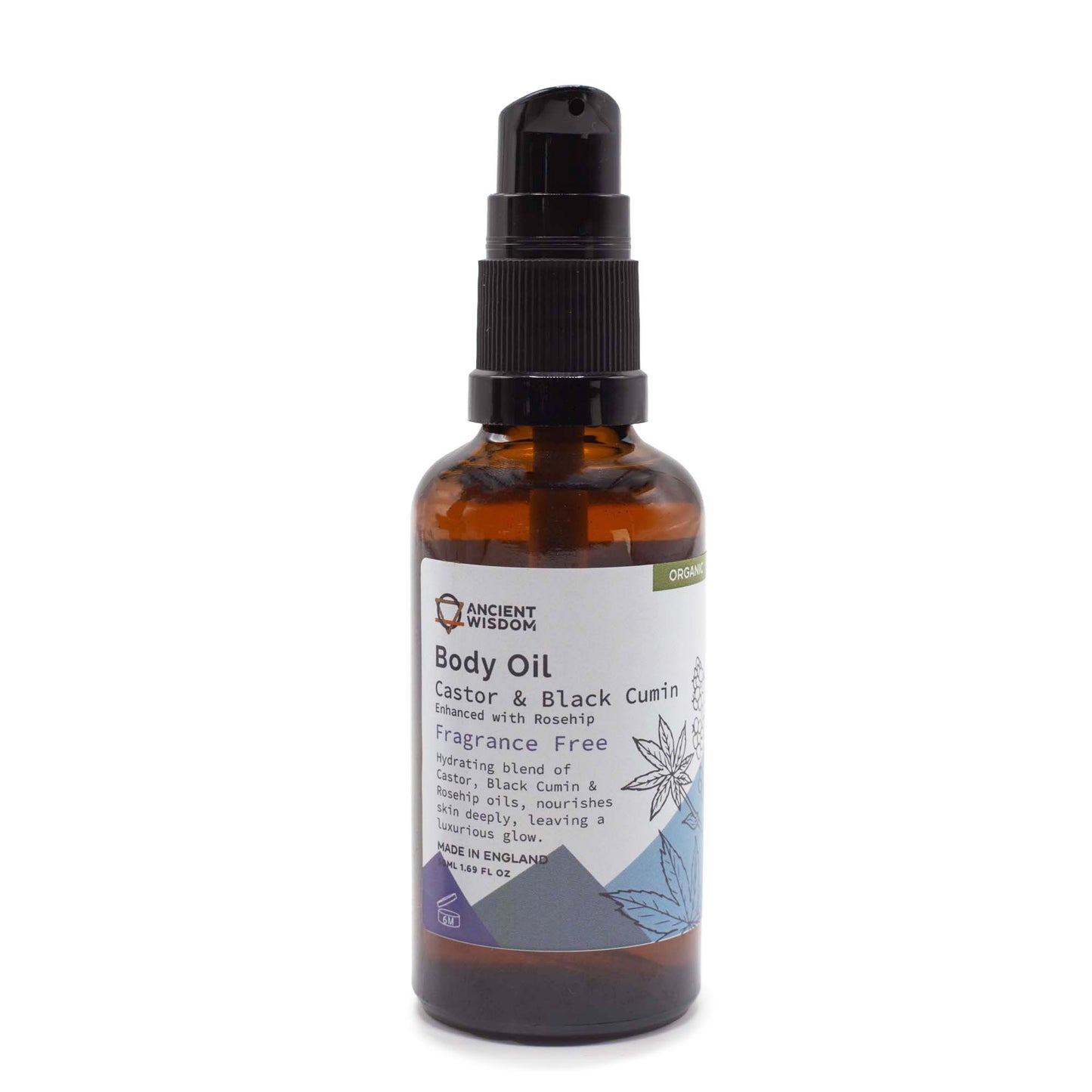 Aceite Corporal Organico 50 ml - Rosa Mosqueta (sin fragancia)