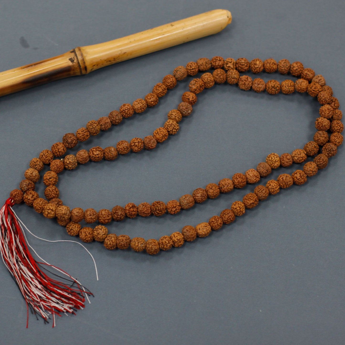 108 Rudraksha Japa Mala - Natural