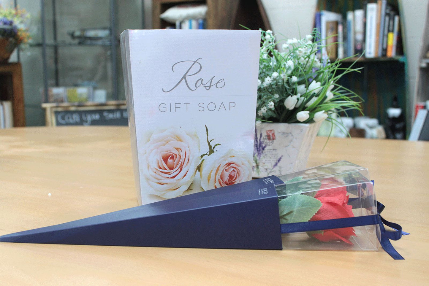 Expositor para rosas individuales