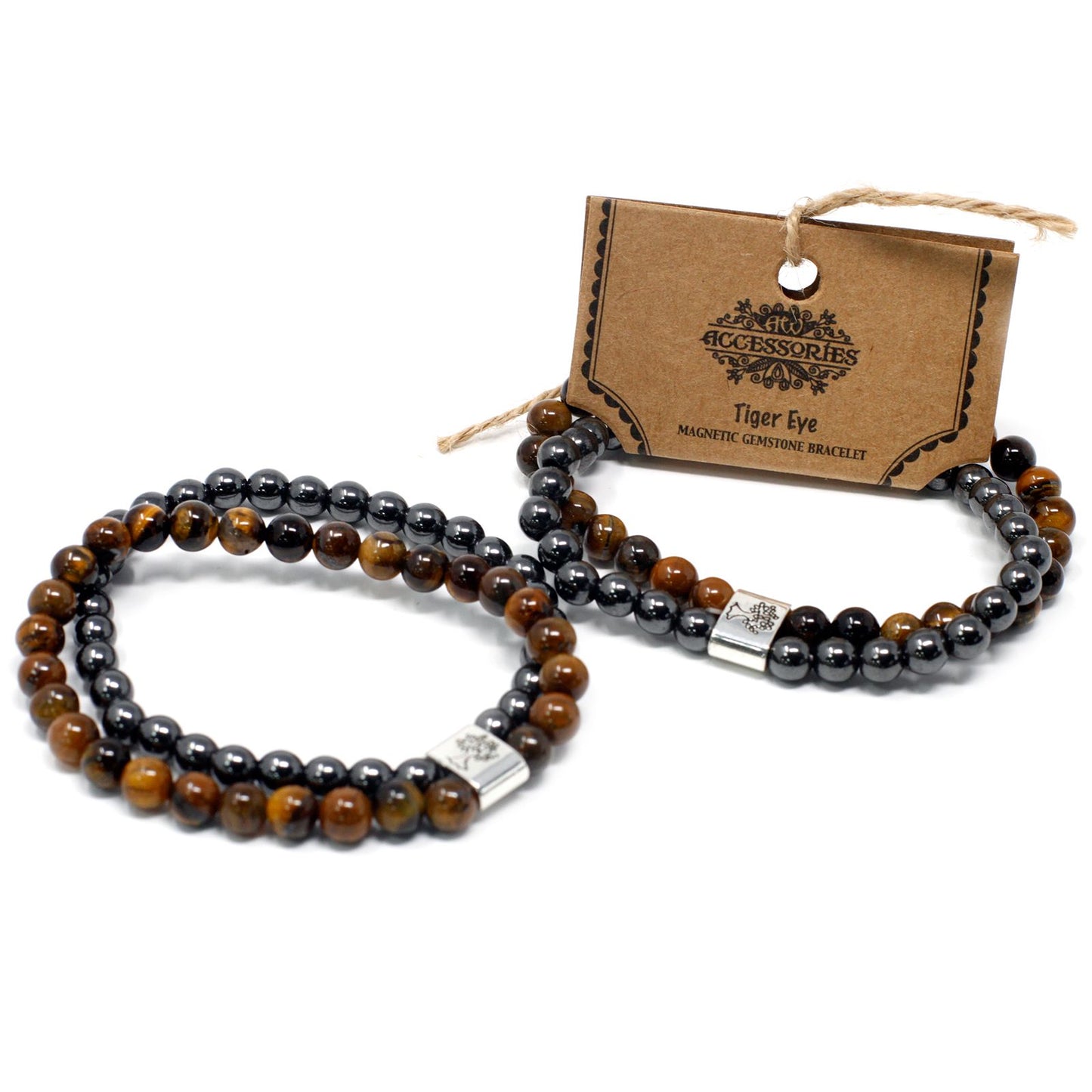 Pulsera de Piedras Preciosas Magnéticas - Ojo de Tigre