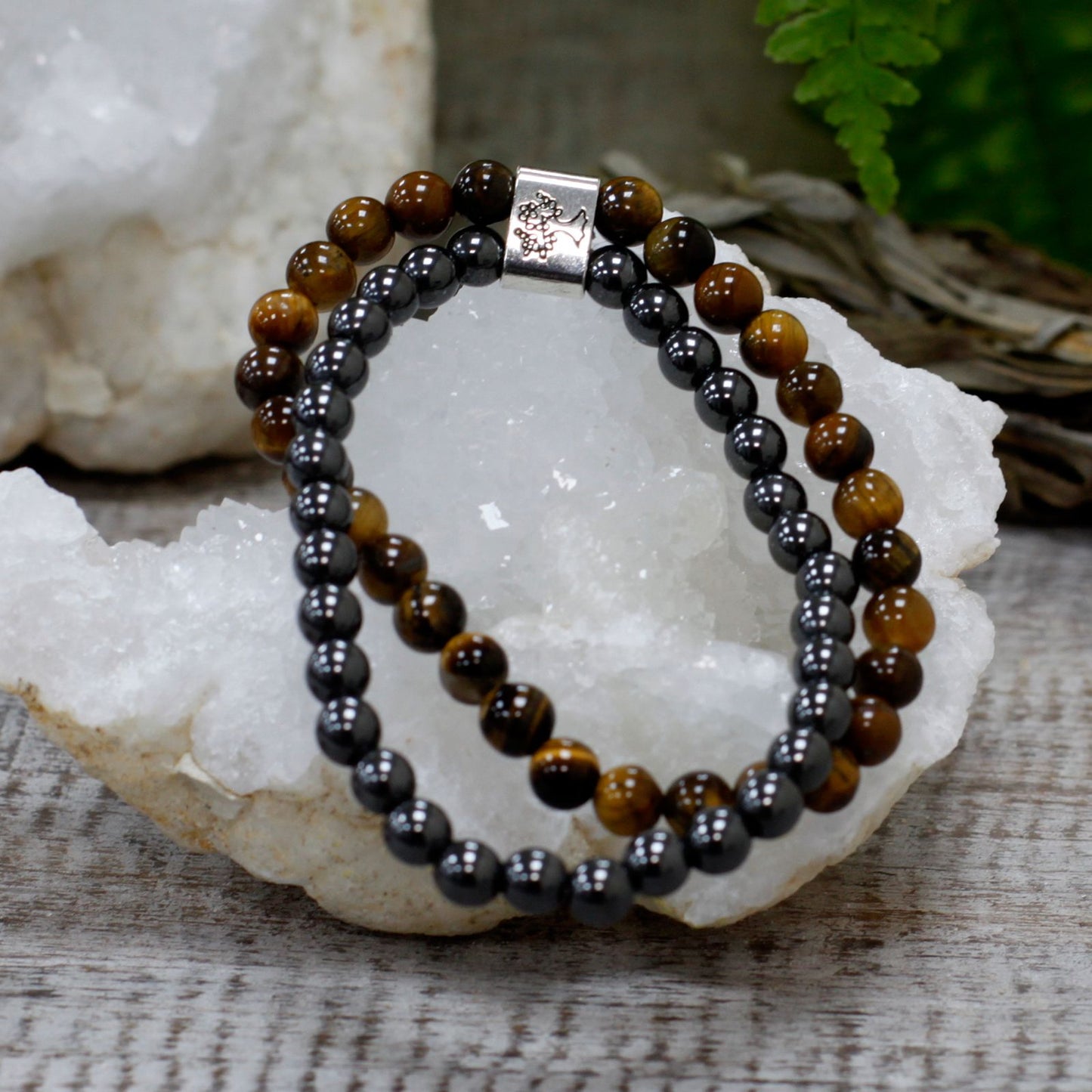 Pulsera de Piedras Preciosas Magnéticas - Ojo de Tigre