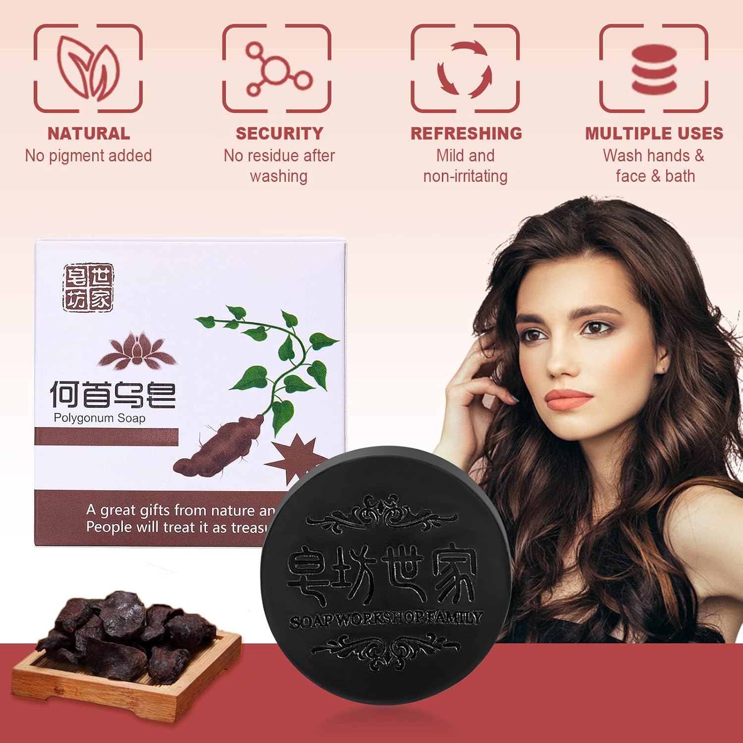 Jabón de cabello con ginseng