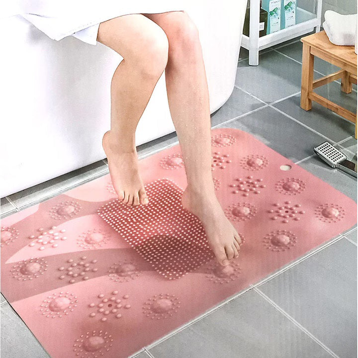 Alfombra exfoliante con esponja rosa - additional image 4